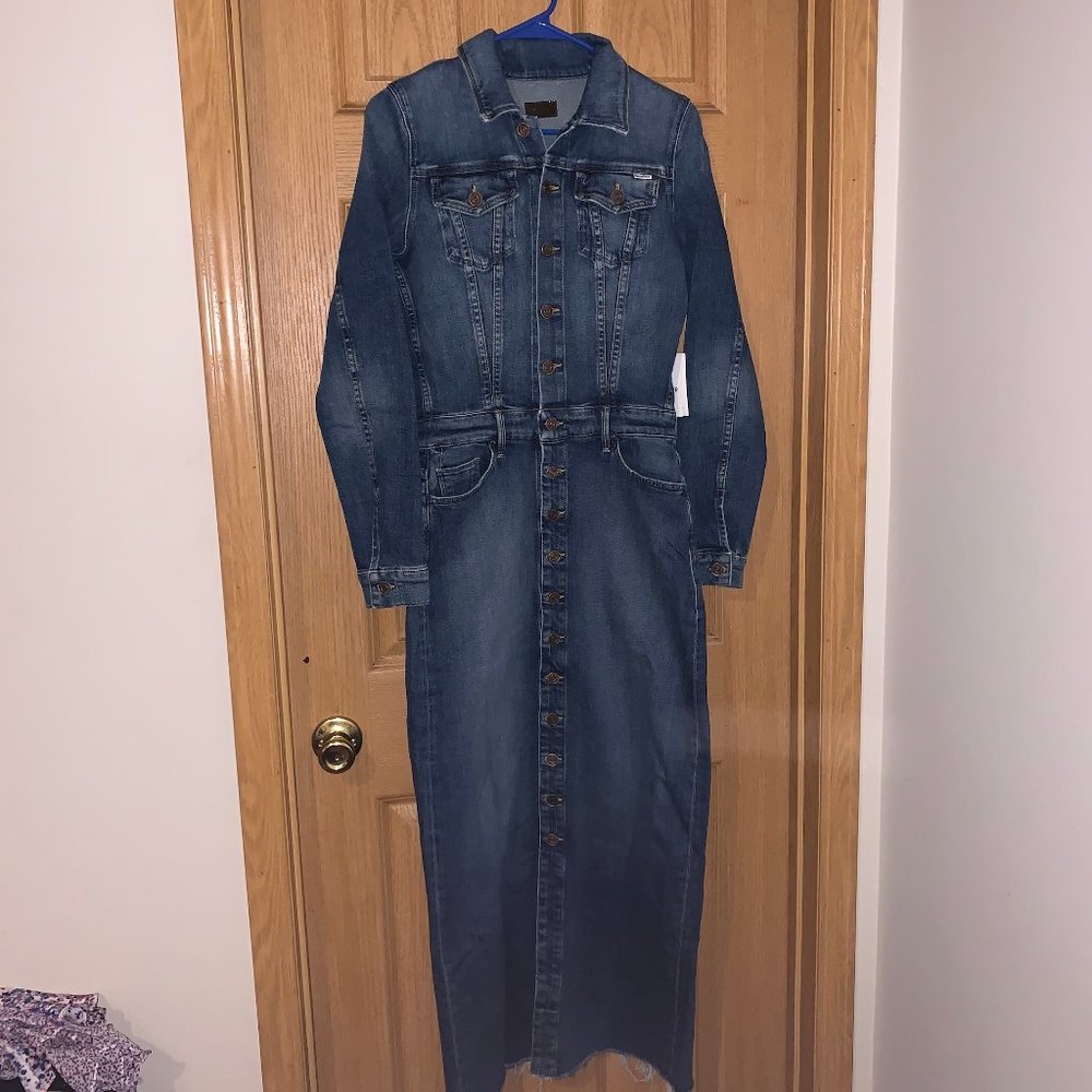 Jumper Dress Denim, ankle length